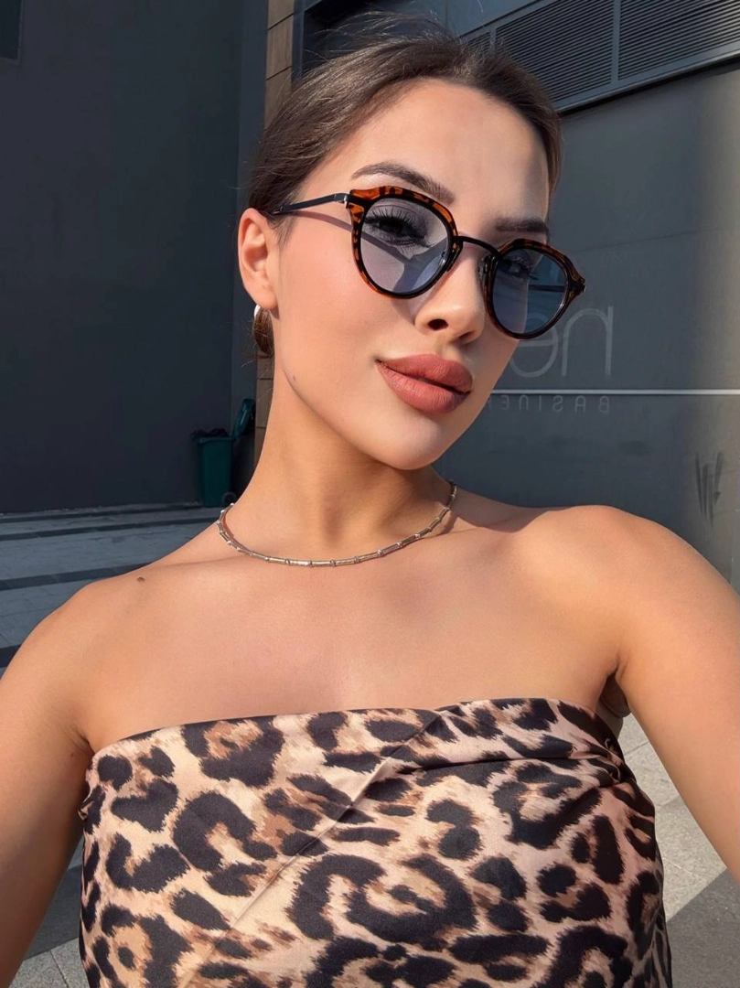 MABEL  Leopar Şeffaf Cam